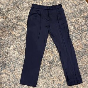 Navy Blue Silk-style Trouser - Vince Camuto Size 0